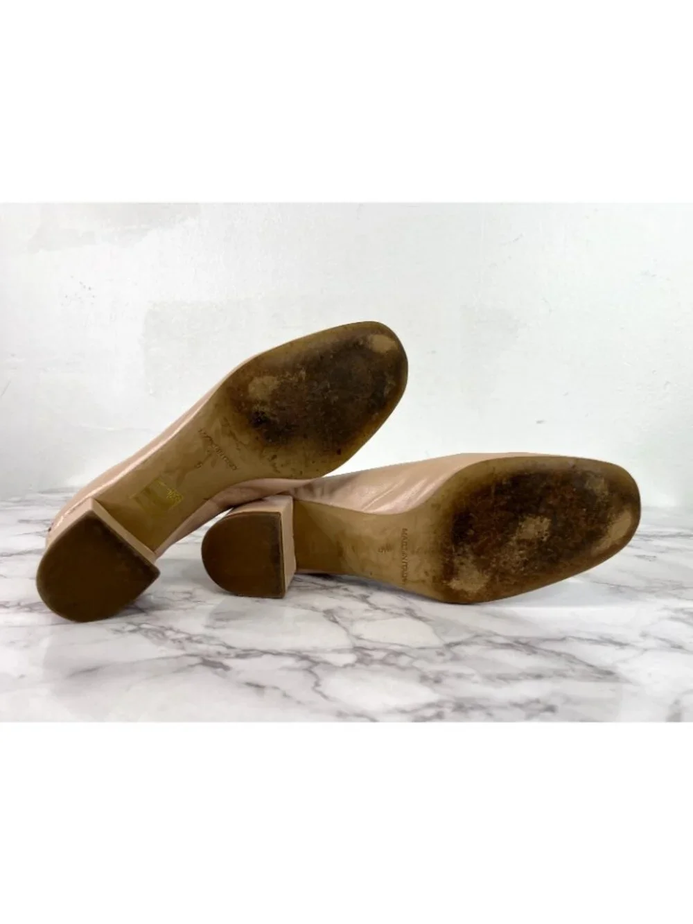 Everlane Women's Pale Rose The Italian Leather Day Heel Sz 5